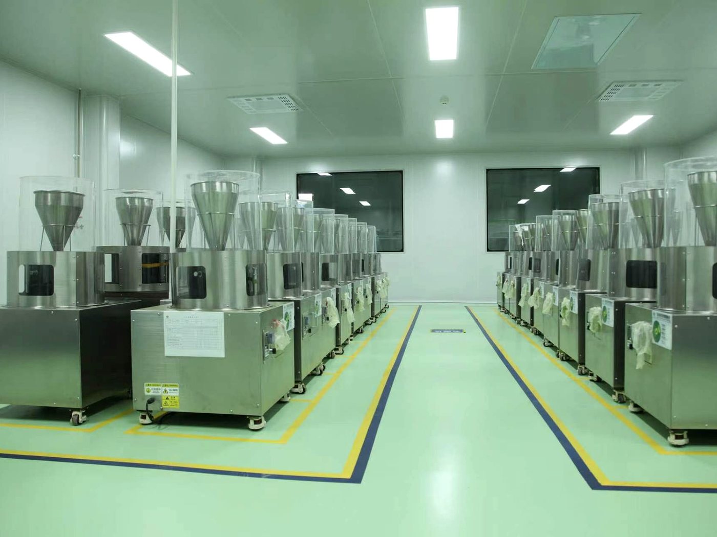 Clean room matcha production