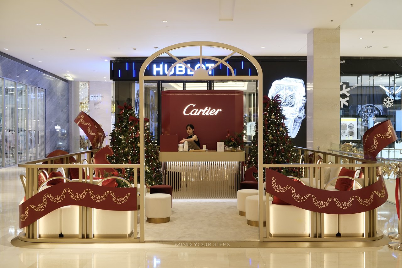 Forest Cloud event service setup at a Cartier activation
