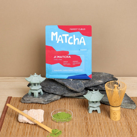 Forest Cloud Ji Matcha packaging for matcha storage guide