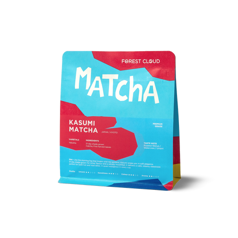 Kasumi Matcha pouch for Forest Cloud matcha collection