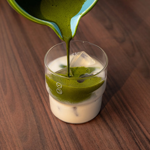 Forest Cloud Ceramic Matcha Cloud Bowl & Chasen Holder Set