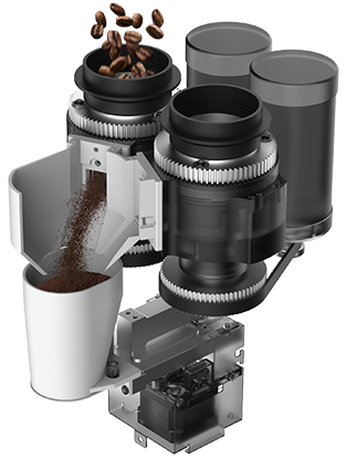 CAYE Smart X CPS ceramic burr grinder and dosing system