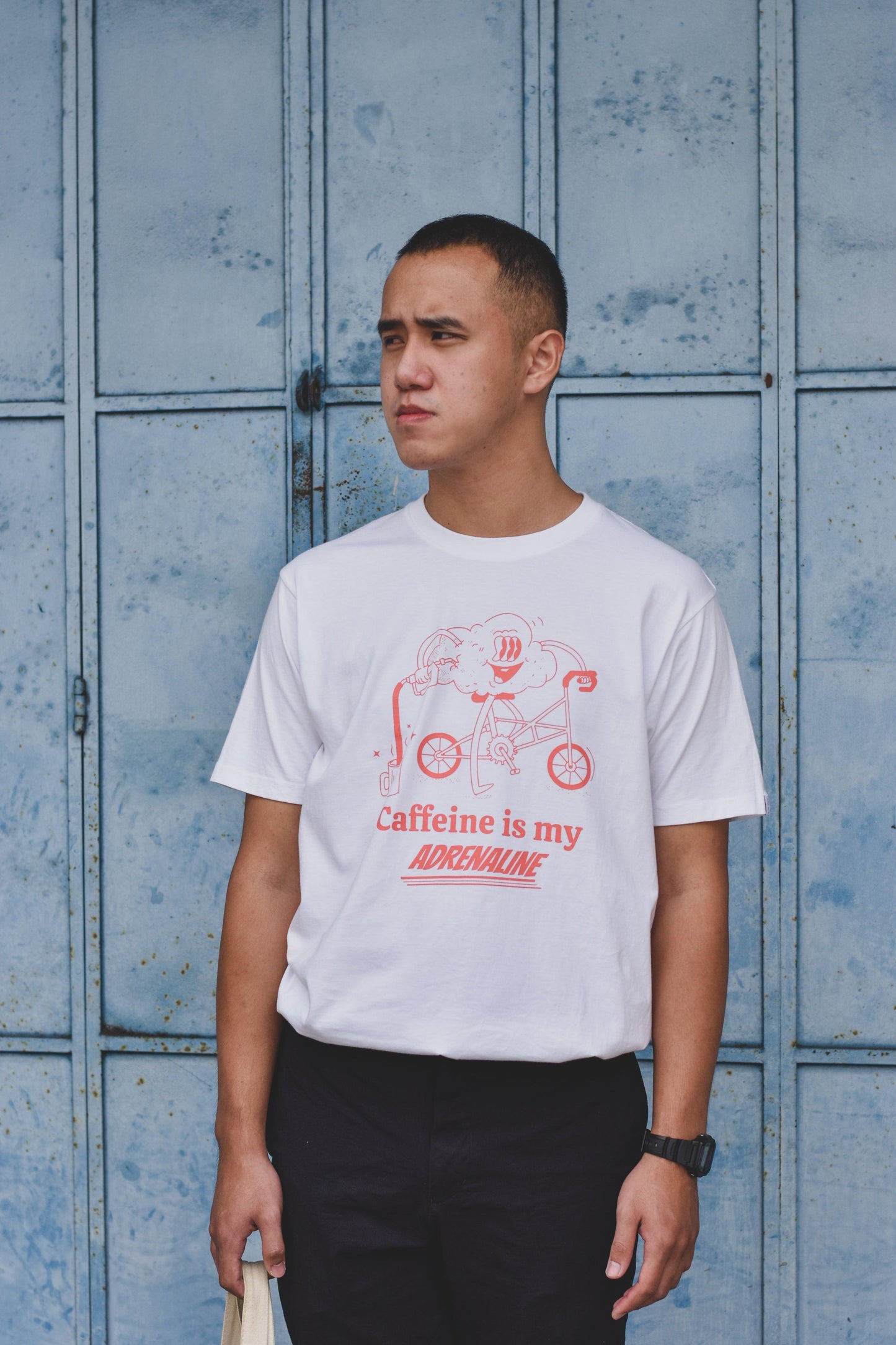 Coffee Adrenaline Tee - Forest Cloud