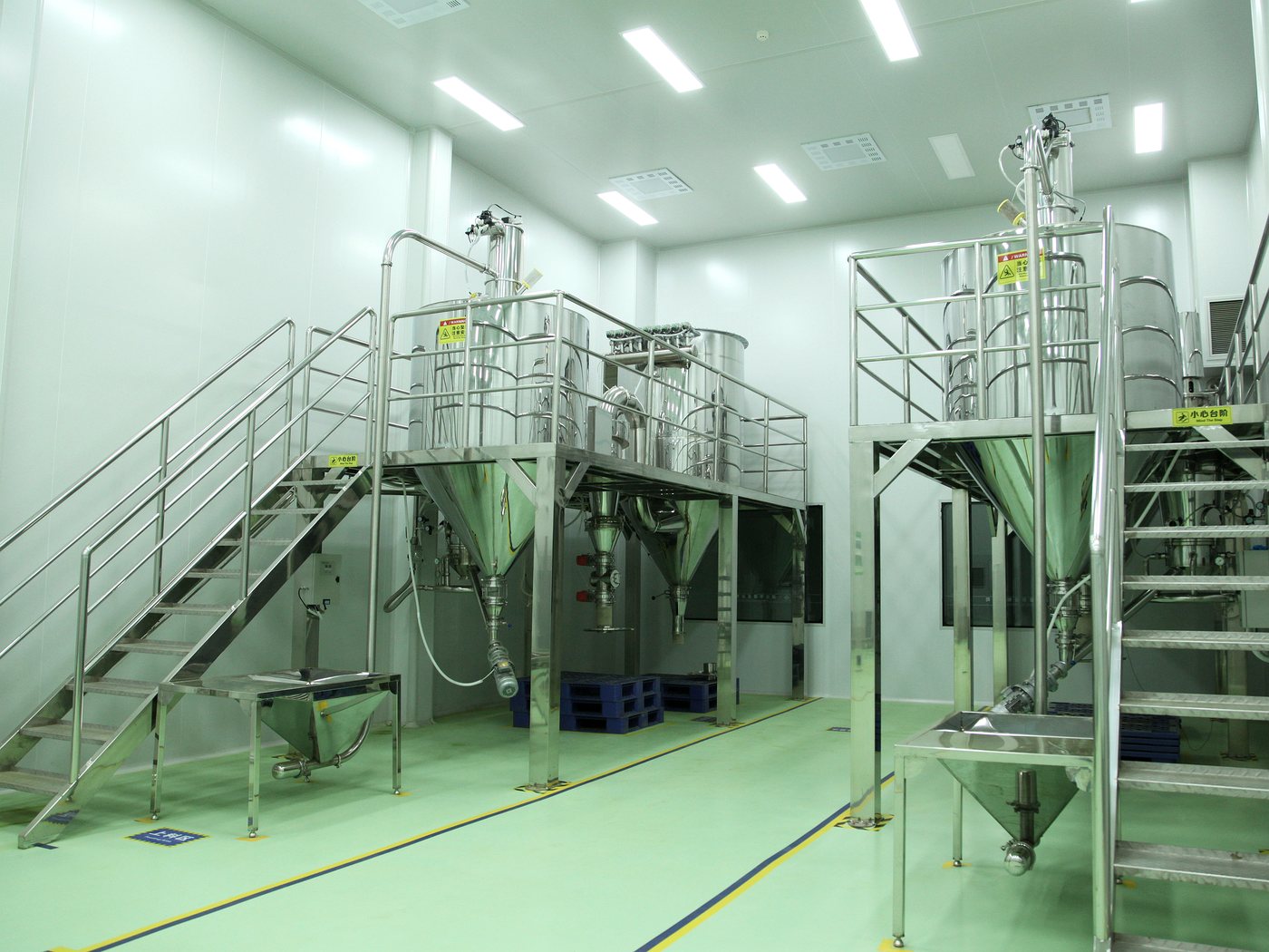 Matcha production tanks